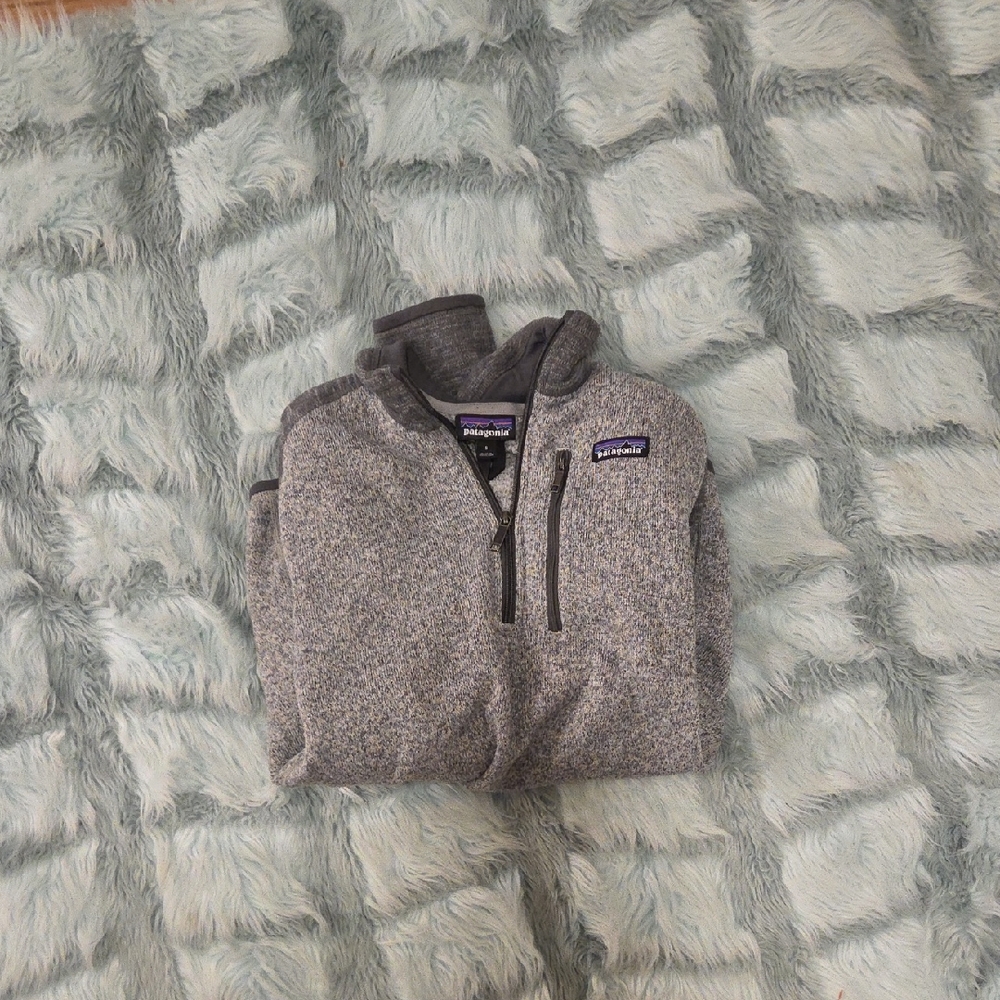 Patagonia Men's Zip-Up Sweater in Gray